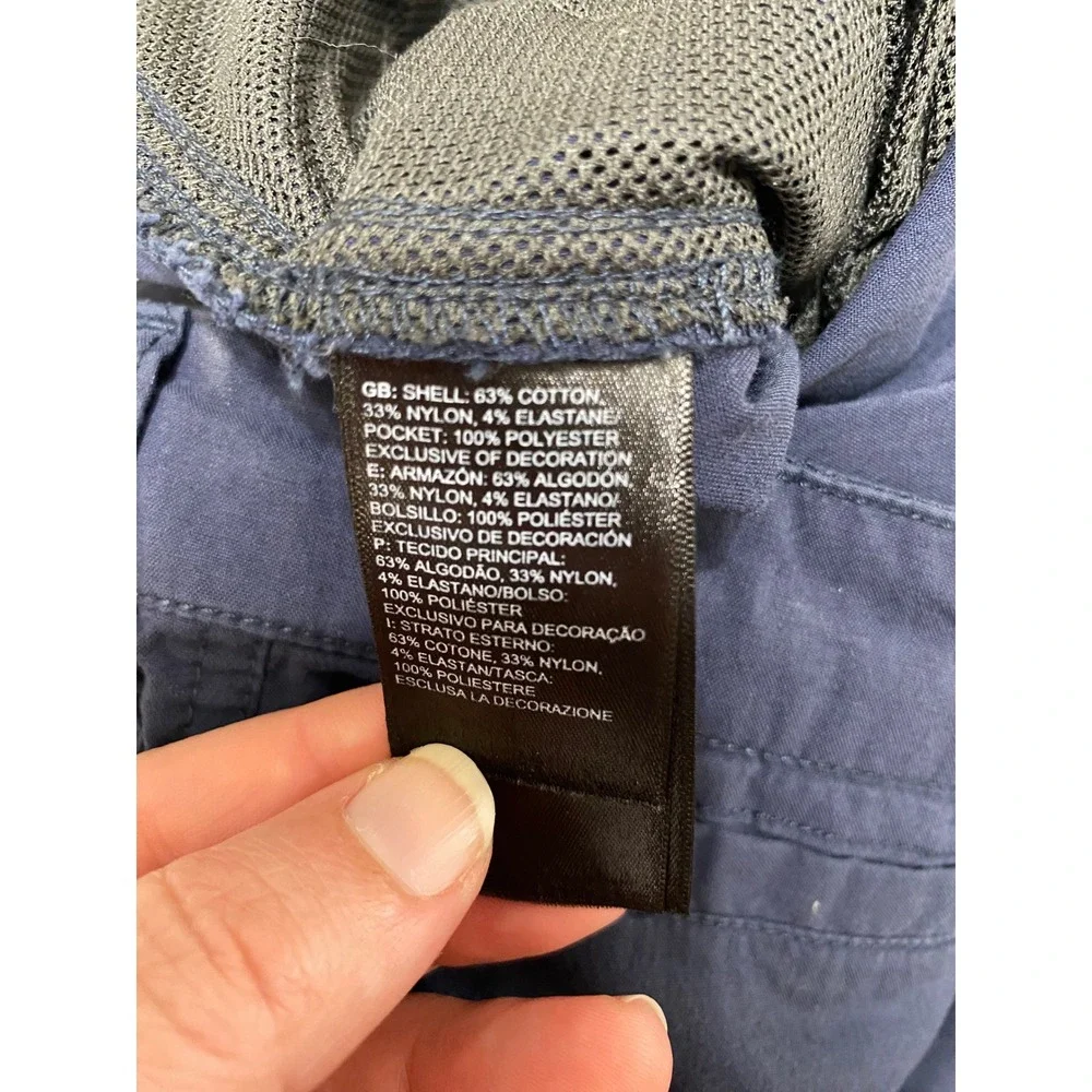 The North Face Mens Hiking Pants Navy Blue Size 34 Stretch Outdoor Utility Trail